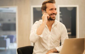 Bussiness man on phone